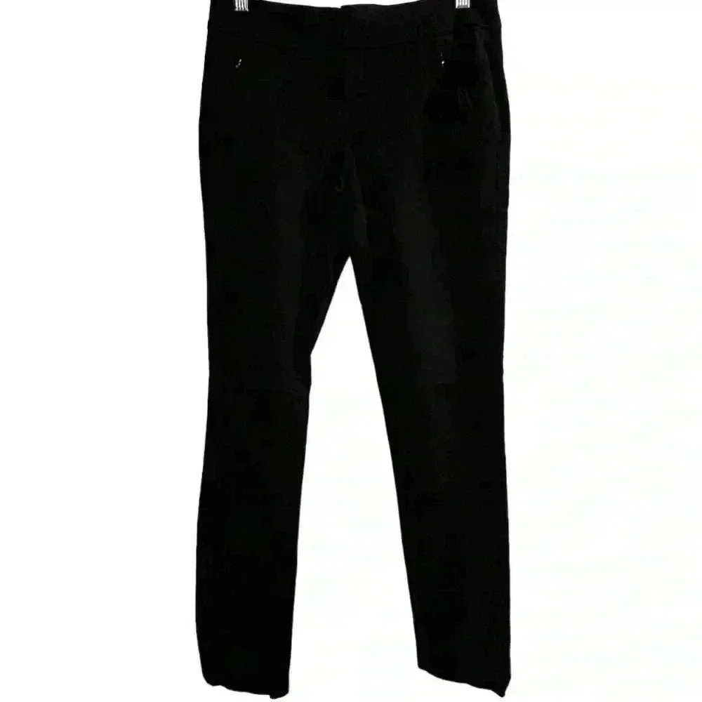 Banana Republic Women's Black Slim Dress Pants Size 2 Stretch Casual